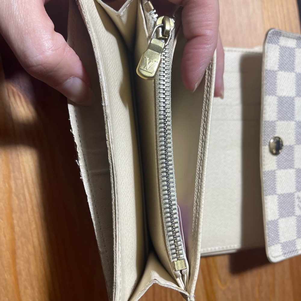 10889 Louis Vuitton Damier Azur wallet Vintage Rare cards and photo - Picture 7 of 16